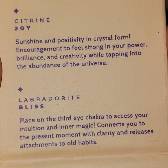 Crystal magic mini energy set Citrine and labradorite stones - Picture 4 of 4